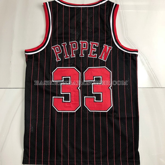 Maillot Chicago Bulls Scottie Pippen NO 33 Mitchell & Ness 1996-97 Noir